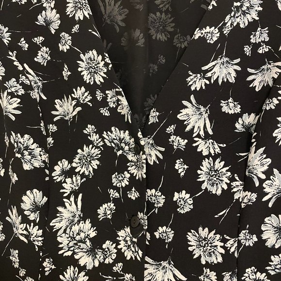 Luck & Trouble Black Floral Skater Dress - Size 10 (Australia) or Medium (US) - Picture 5 of 7